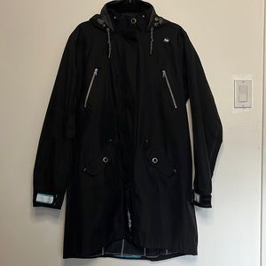 Helly Hansen Raincoat, Black, Size XL